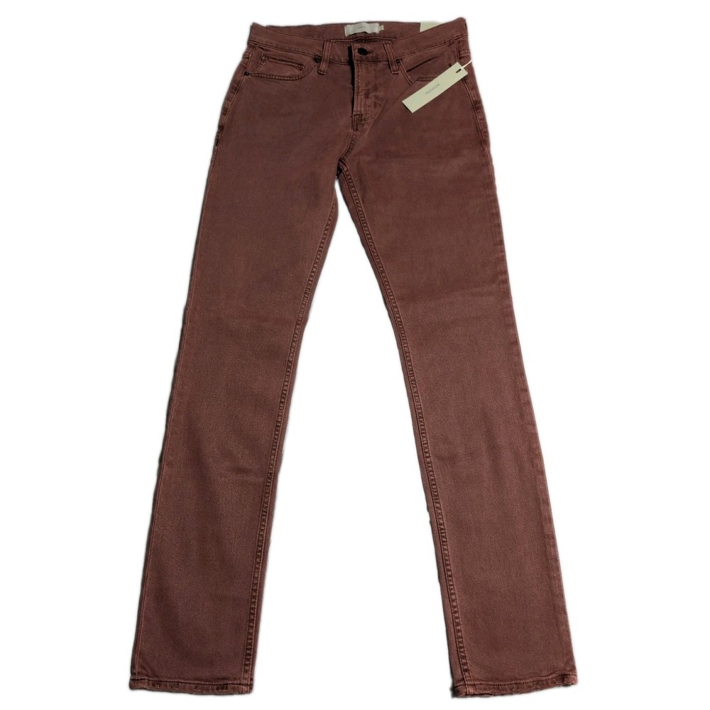 Hudson AXL Slim Jeans Mens 32 Rust Brown Stretch Denim NEW